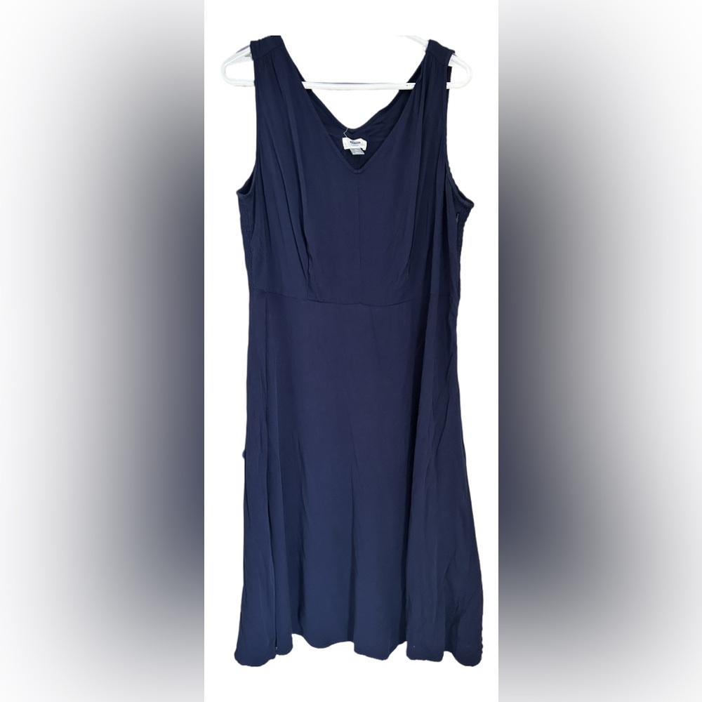 Plus Size Curvy Old Navy Fit & Flare Navy Blue Women's Midi Dress 20